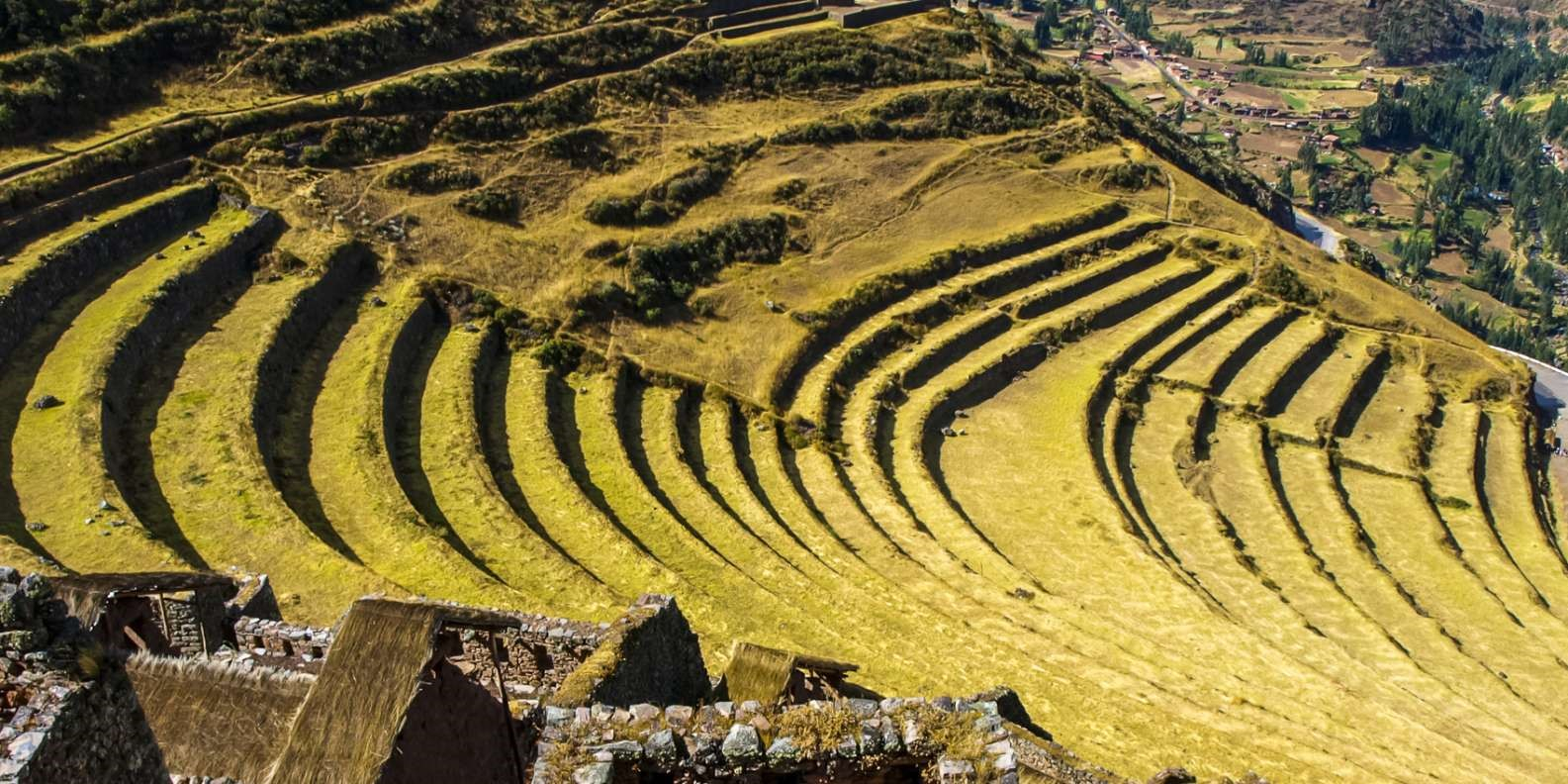 Andean landscape near Pisac archaeological park