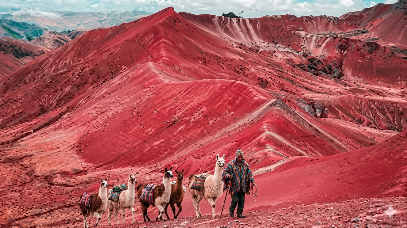 Hiking trail Red Valley Cusco