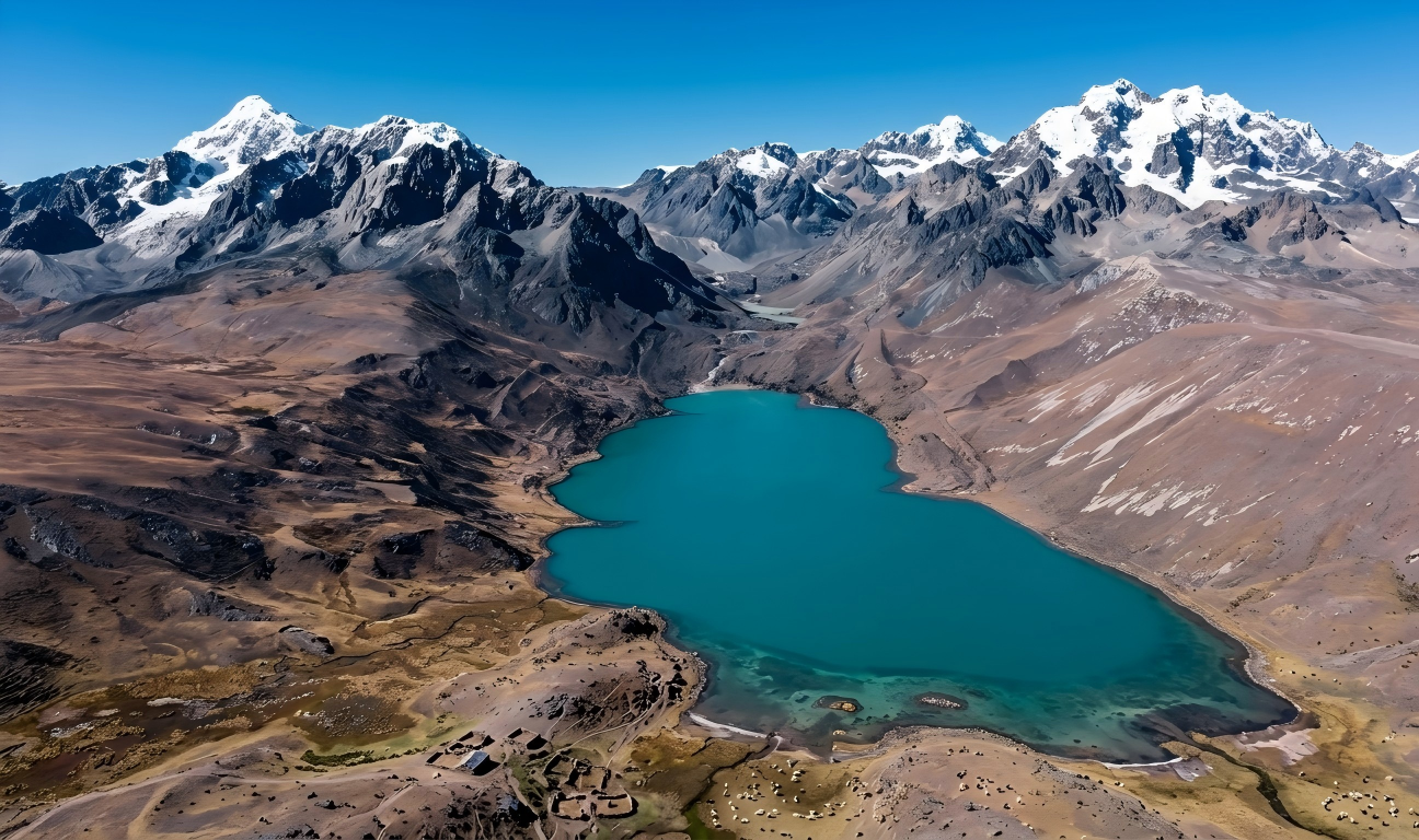 Trekking route to Laguna Singrenacocha Cusco