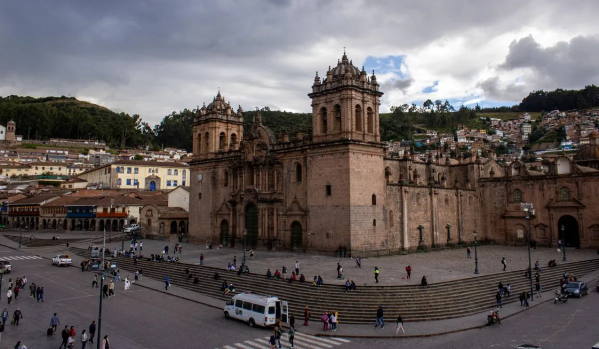 The central plaza of Cusco